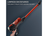 Aspirador escoba - Rowenta  X Force 8.80 RH1872E, 250 W, Potencia succión 100 AW, 1.3 kg, 60 min autonomía, 0.44 l, Ligera, Especial Mascotas, Rojo