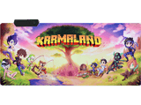 Alfombrilla gaming - Maillon Technologique Karmaland XXL RGB, Superficie de Microfibra Alta Densidad, Base Goma Natural Antideslizante e Impermeable