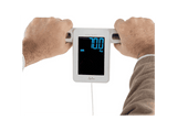 Báscula analizador de fitness - Jata HBAS2501, Peso máx. 180 kg, Pantalla LCD, 8 Sensores Alta Precisión, Memoria para 8 Personas, Blanco