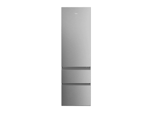Frigorífico combi - Haier HTR3620DNMG, No Frost, 205 cm, 414L, Inverter, Cajón Fresh 0° Zona, Luz LED, Inox