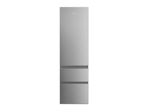 Frigorífico combi - Haier HTR3620DNMG, No Frost, 205 cm, 414L, Inverter, Cajón Fresh 0° Zona, Luz LED, Inox