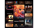 TV QLED 98 - Hisense 98E7Q, UHD 4K, Quad Core/MT9603, IA 4K Upscaler, Modo Juego Plus, Sensor de luz, Negro