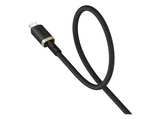 Cable USB - Baseus Dura, Lightning - USB, 100 cm, 2.4A, Carga rápida, Negro y Dorado