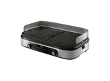 Grill - Philips Grill 5000 2400W Dual Zone HD6222/90, Placas reversibles, 2 zonas grill, Protector salpicaduras, Piedra Maifan, 1400 cm2, 2400W, Negro