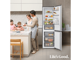 Frigorífico combi - LG GBBSJ10DPY, No Frost, 186 cm, 375 l, DoorCooling+™, Multi Air Flow™, Inox antihuellas