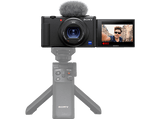 Cámara - Sony VLOG ZV-1A, Video 4K HDR, CMOS Exmor RS, Zoom 2.7x, Zeiss, Bionz X, Bluetooth, Micrófono, Negro