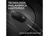 Ratón gaming - Logitech G Pro X Superlight 2C, Inalámbrico, 44.000ppp, Bluetooth-Lightspeed, Interruptores, PC-Mac, Botones personalizables, Negro