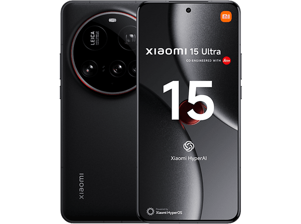 Móvil - Xiaomi 15 Ultra, Negro, 512GB, 16GB RAM, 6.73" AMOLED WQHD+, Snapdragon® 8 Elite, 5410 mAh