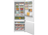 Frigorífico combi integrable - Midea MDRE554FGD01, Total NoFrost, 194 cm, 403 l, Metal Cooling, Fast Freezing, Blanco