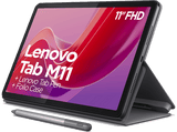 Tablet - Lenovo Tab M11, Gris, 128GB, WiFi, 11 WUXGA, 8GB RAM, MediaTek Helio G88, Android, Incluye Lápiz y Funda