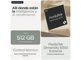 Móvil - motorola edge 60 pro, Shadow, 512 GB, 12 GB RAM, 6.67 pOLED, MediaTek Dimensity 8350 Extreme, 6000 mAh
