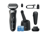 Afeitadora - Braun Series 7 72-C7200CC,  3 modos, Centro SmartCare, 1 accesorio de precisión, Afeitado en seco y mojado, Oro