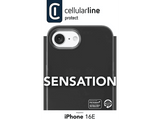 Funda móvil - CellularLine SENSATION, Apple, Para iPhone 16e, Negro
