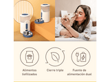Comedero automático inteligente - Panasonic CP-JNF01CW, Apto para Lavavajillas, Fabricado en Acero Inoxidable Higiénico, Blanco