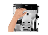 Cafetera express - Ninja Luxe Café Premier ES601EU, 9 bar, 1650W, 2 Tazas, Capacidad del depósito 2L, Capacidad de café en grano 250g, Plata