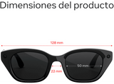 Gafas IA - Meta Capri, Negro clásico, Lentes Transitions® en gris, Gafas con IA y cámara, Talla Estándar, Unisex