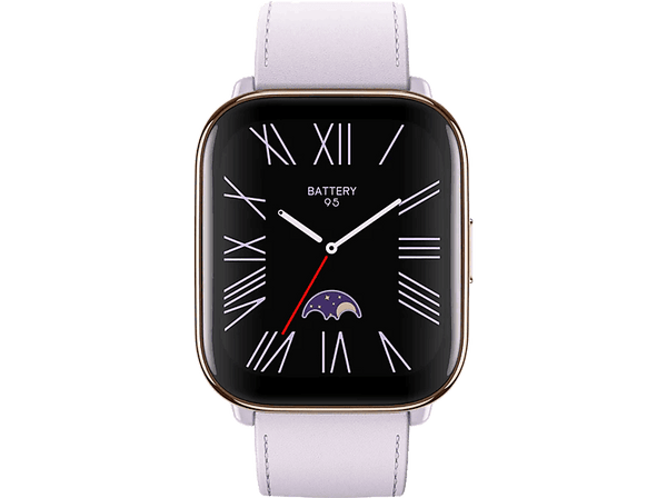 Smartwatch - Amazfit Active, 1.75" HD AMOLED, 155-210 mm, 5 ATM, Bluetooth, Hasta 14 días, Lavender Purple