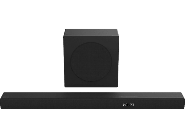 Barra de sonido - Hisense HS3100, Subwoofer Inalámbrico 6.5", Dolby Audio & DTS Virtual:X, 480 W, Negro