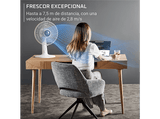 Ventilador de sobremesa - Rowenta VU2740, 22 W, 4 velocidades, 32 dB, Oscilación automática, Compacto, Blanco