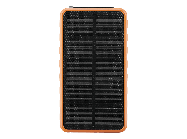 Powerbank - CellularLine PBSOLAR20000O, 20000 mAh, 1x USB-C, 1x USB-A, 20W, Solar, Naranja