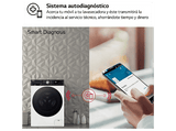 Lavadora secadora - LG F4DR7510AGW, 10/6 kg, TurboWash™360°, Steam™, Autodosificador, Blanco