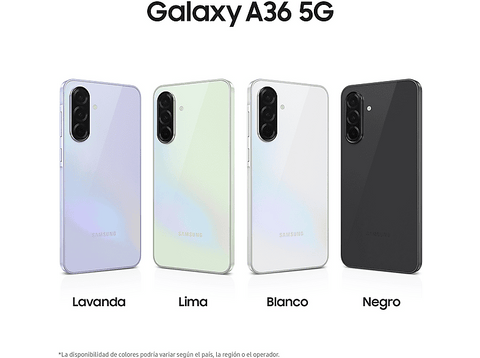 Móvil - Samsung Galaxy A36 5G, Lavanda, 256 GB, 8 GB RAM, 6.7