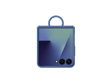 Funda -  Samsung, Para Samsung Galaxy Z Flip7, De Silicona con anillo, Azul