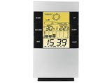 Estación meteorológica - Hama Termohigrómetro LCD TH-200, Previsión de la Temperatura y de la Humedad, Función de Alarma, Plata
