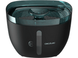 Bebedero automático inteligente - Cecotec Bebedero Pumba 2200 Refresh, Capacidad 2L, Luz LED interior, Silencioso, 3 filtros, Diseño de cascada, Negro
