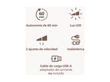 Depiladora de arranque - Philips BRE708/00, ProGuide 360°, 32 pinzas cerámica, Piernas y Cuerpo, Seco y Mojado, 60 min, Sin cable, LED