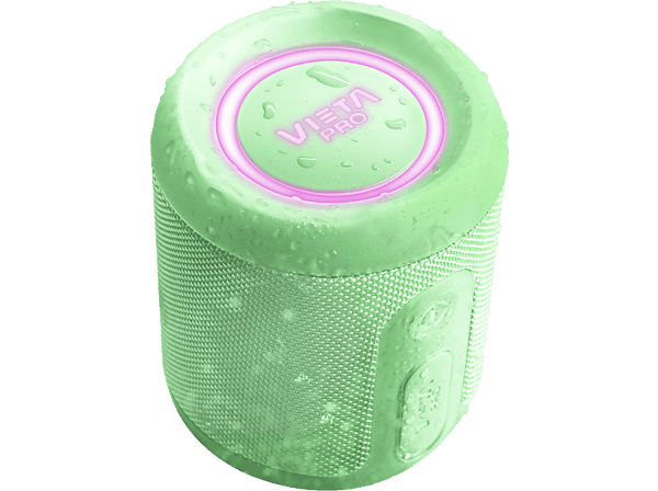 Altavoz inalámbrico - Vieta Easy 4, 25 W, Bluetooth, 13 h Autonomía, IPX7, Conexión dual, Verde Agua