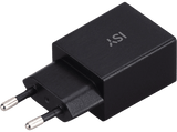 Cargador - ISY IWC-1801, USB-C, 18 W, Fast Charger, Sin Cable, Black