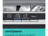 Lavavajillas integrable - Siemens SR63EX24KE, 10 servicios, 6 programas, 44.8 cm, VarioSpeed, Inox