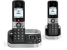 Teléfono - Alcatel F890, Duo, Inalámbrico, Contestador, Bloqueo de llamadas, Agenda para 200 contactos, Manos libres, Negro
