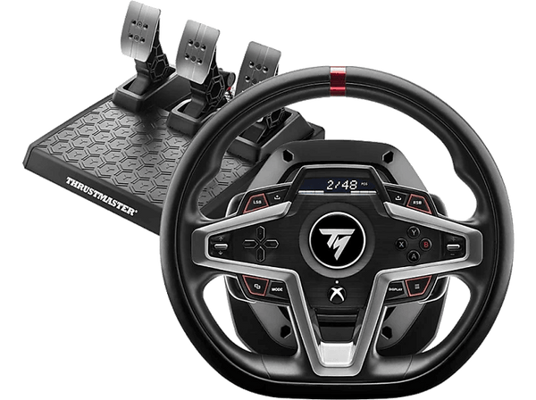 Volante - Thrustmaster T248, Para Xbox One, Xbox Series y PC, Volante+ Pedales, Nivel avanzado, Negro