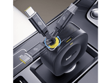 Cargador coche - Baseus VR2 PrimeTrip, Universal, 30W, Puerto Tipo-C, Con cable retráctil Tipo-C, Rotación multiángulo, Negro Cosmic