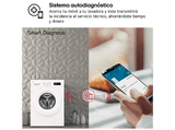 Lavadora secadora - LG W4X1085NWH, 8Kg/5 kg, 1400 rpm, 10 programas, Steam™, ThinQ™, Blanco
