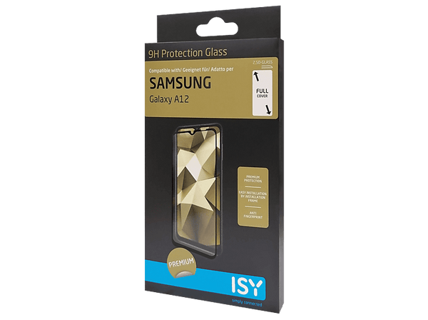 Protector pantalla - ISY IPG-5116-2.5D, Para Samsung Galaxy A12, 6.5", Vidrio templado, Transparente