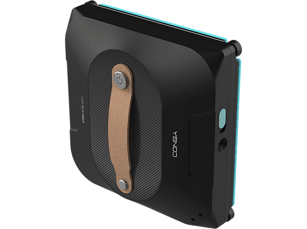 Robot limpiacristales - Cecotec Conga Windroid 1390 Double Spray Connected, 100 ml, 8 modos de limpieza, Autonomía 30 min, 4 mopas, 72W, Black