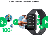 Smartwatch - Samsung Galaxy Fit3, 40mm, 256GB, RAM 16GB, 1.6 AMOLED, IP68, FreeRTOS, BT 5.3, hasta 13h, Gray