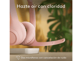Auriculares inalámbricos - Logitech Zone 300, Bluetooth, Micrófonos (volteable) con cancelación de ruido, Hasta 20h batería, Multidispositivo, Rosa