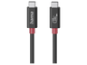 Cable USB-C - Hama 00200799, E-Marker, USB-C a USB-C, 1m, 240 W, Negro