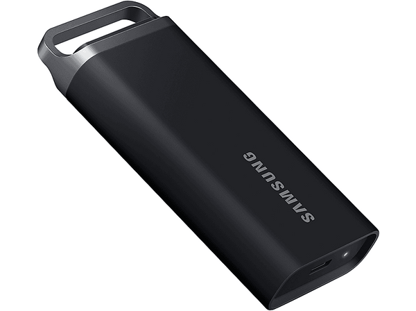 Disco duro SSD externo 4 TB - Samsung, T5 EVO, USB 3.2 Gen 1, SSD, 460 MB/s, Negro