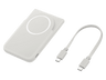Powerbank - Samsung EB-U2500XJEGWW con carga inalámbrica, 5000 mAh, USB Tipo C, Carga rápida, Magnética, Gris