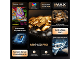TV Mini LED 55 - Hisense 55U8Q, UHD 4K, Sensor Luz IA, Quantum Dot, Sonido 4.1.2, Anti-Reflection Pro, 165 Hz, Negro