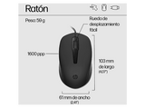 Pack Teclado + Ratón - HP HP150, USB-A, Indicadores LED, Recorrido de teclas de perfil bajo, Negro