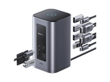 Docking station - Baseus Nomos NU I Air Spacemate 12-en-1, Pantalla 4k, Ultrarrápido 10 Gbps y 100W, Gris space