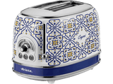 Tostadora - Ariete Capri, 810 W, 2 Ranuras, 2 Rebanadas, 6 Niveles de Tostado, Azul/Blanco