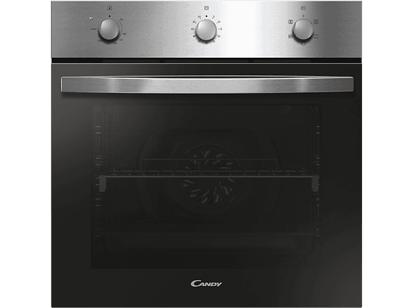 Horno - Candy Idea FIDC X532, Multifunción , Esmalte fácil de limpiar, 65 l, Mandos Mecánicos, 60 cm, Inox