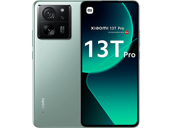 Móvil - Xiaomi 13T Pro, Verde, 1 TB, 16 GB RAM, 6,67" 144Hz 6.67" CrystalRes AMOLED DotDisplay, Mediateck Dimensity 9200+, 5000 mAh, Android